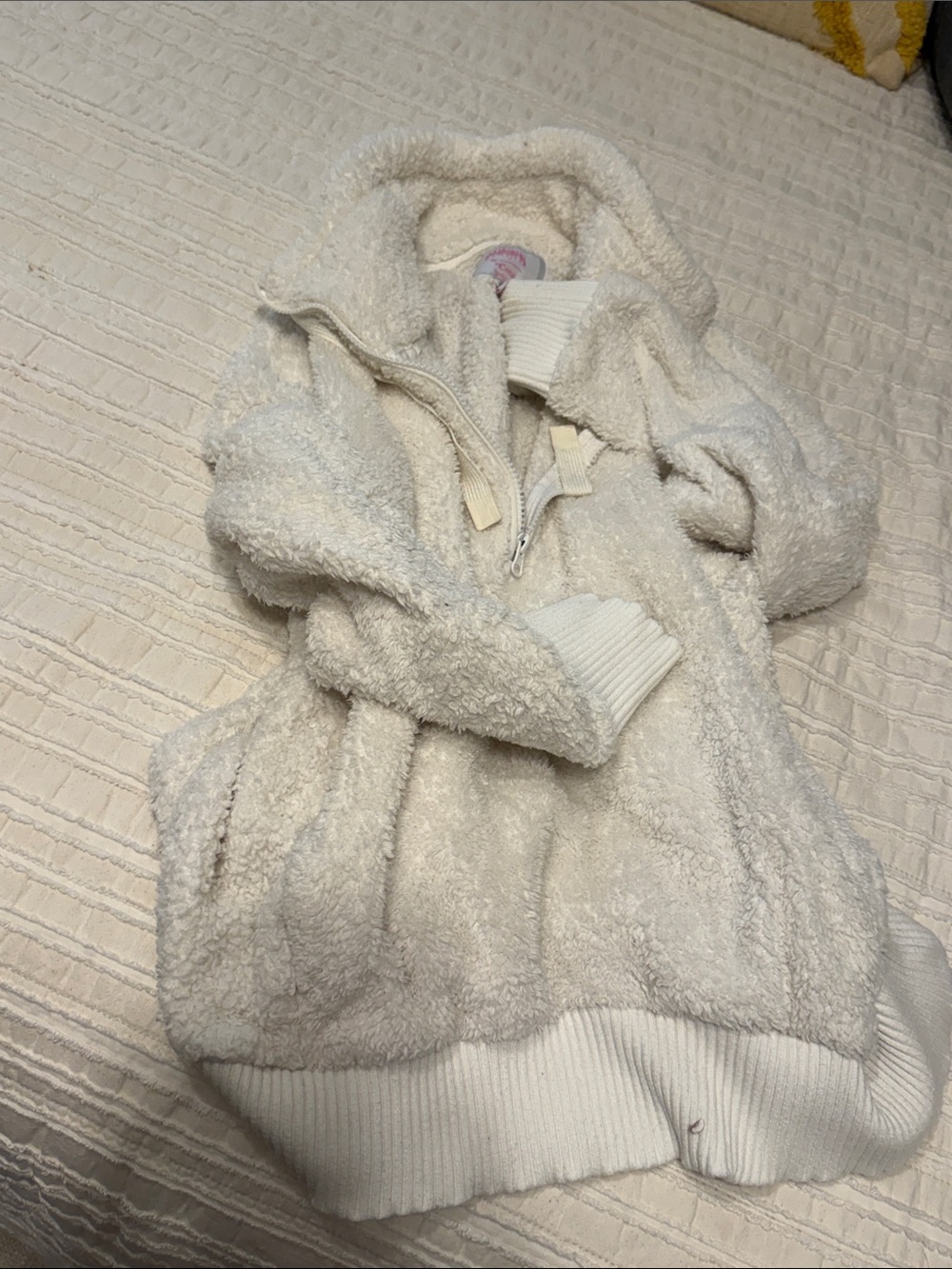 Members Mark Teddy Fleece Jacket Size Small